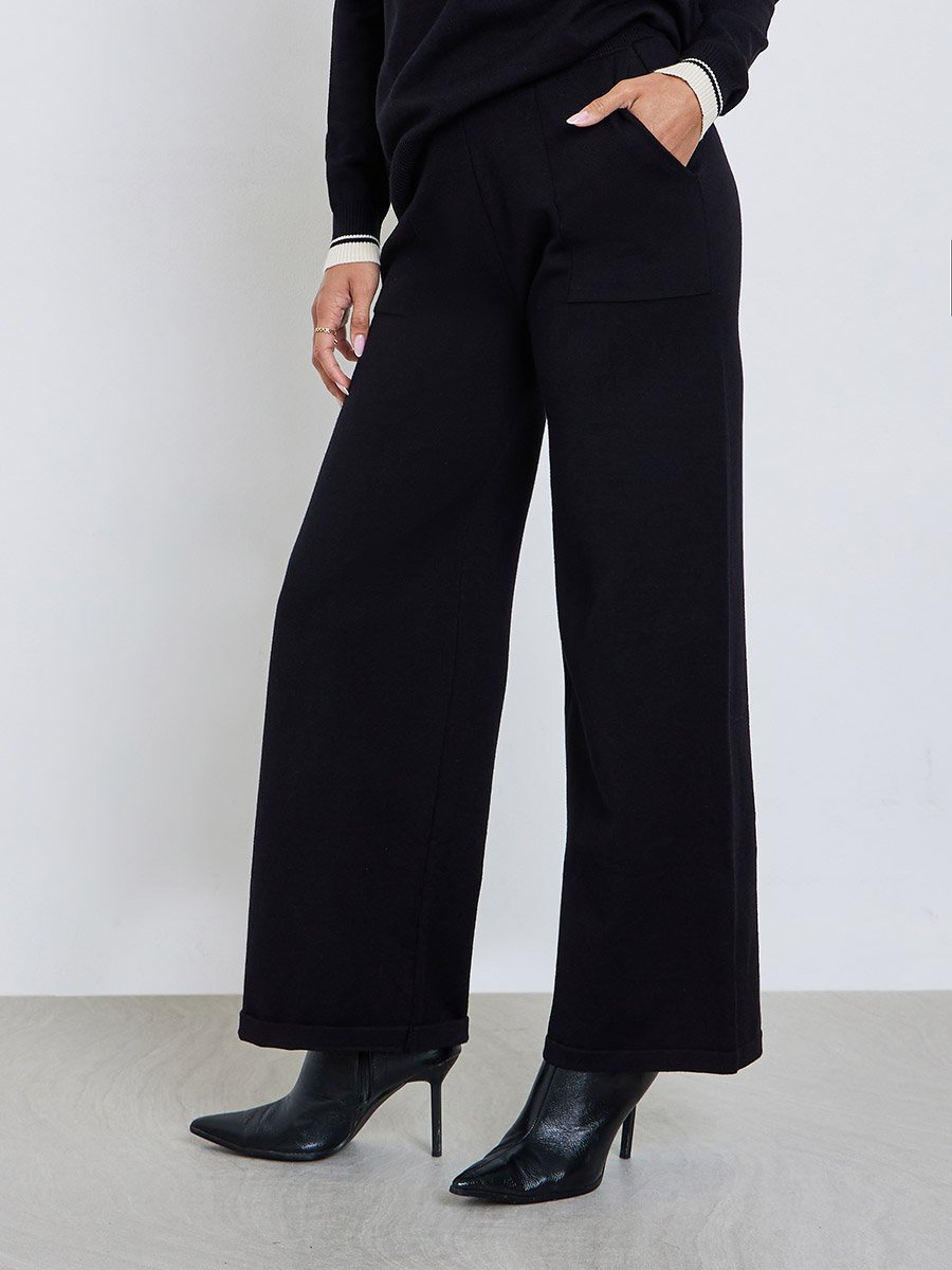 Women Flat Knit Sweater and Pants Co-ords