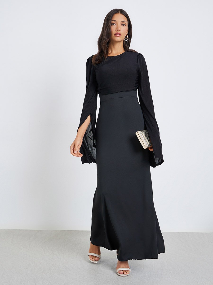 ruffle layered maxi dress Sleeveless Ruffle Tiered Cotton Maxi Dress - SMALL / BROWN main image 1