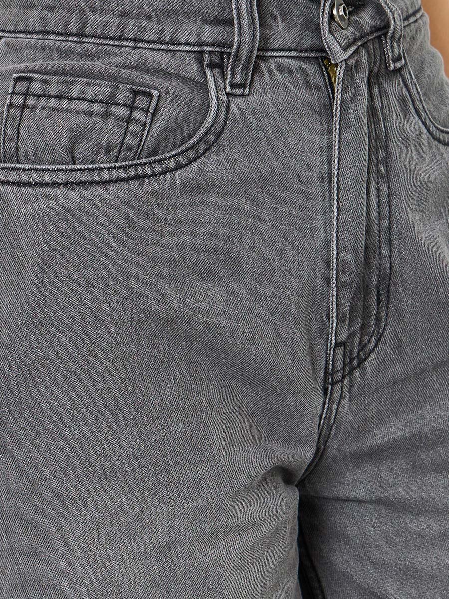 Women High Rise Wide Leg Jeans