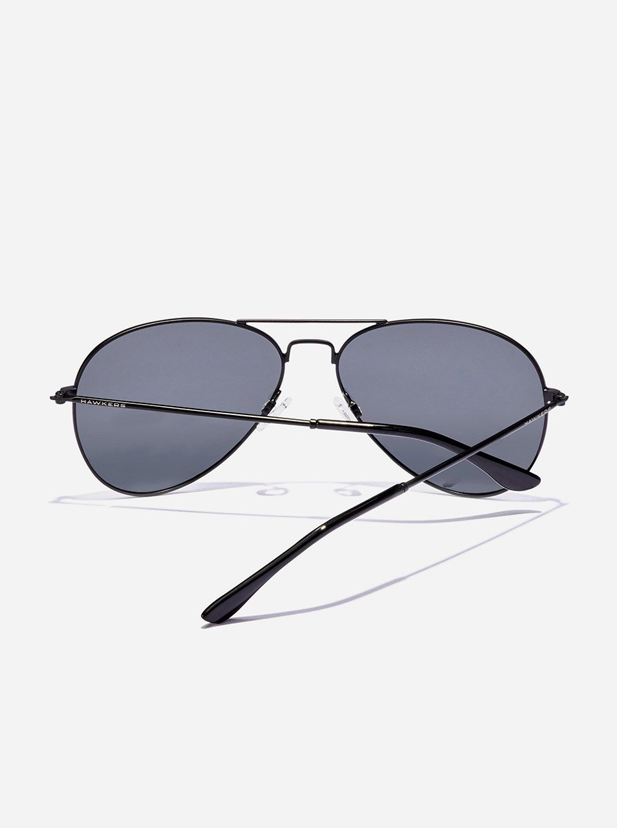 Hawk - Polarized Black Grey Sunglasses