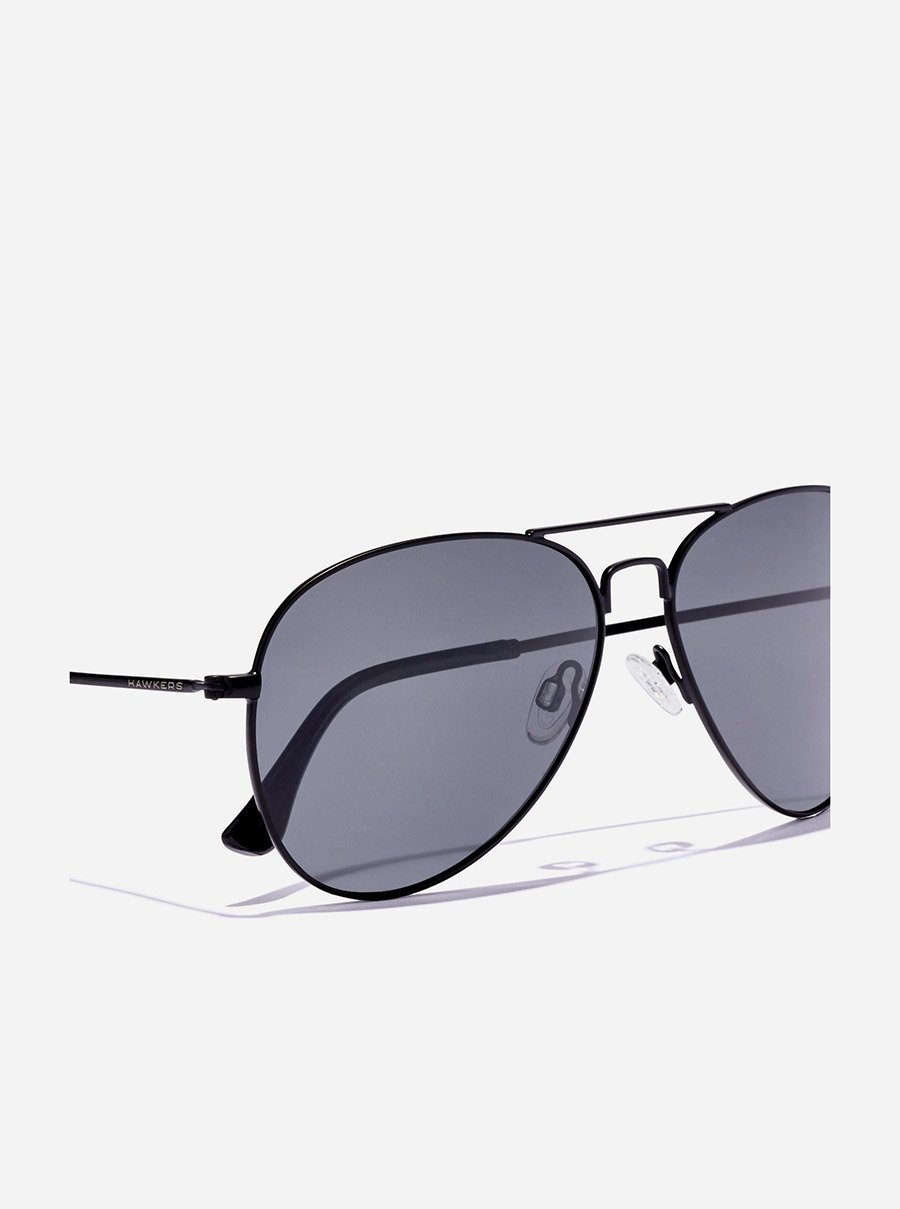 Hawk - Polarized Black Grey Sunglasses