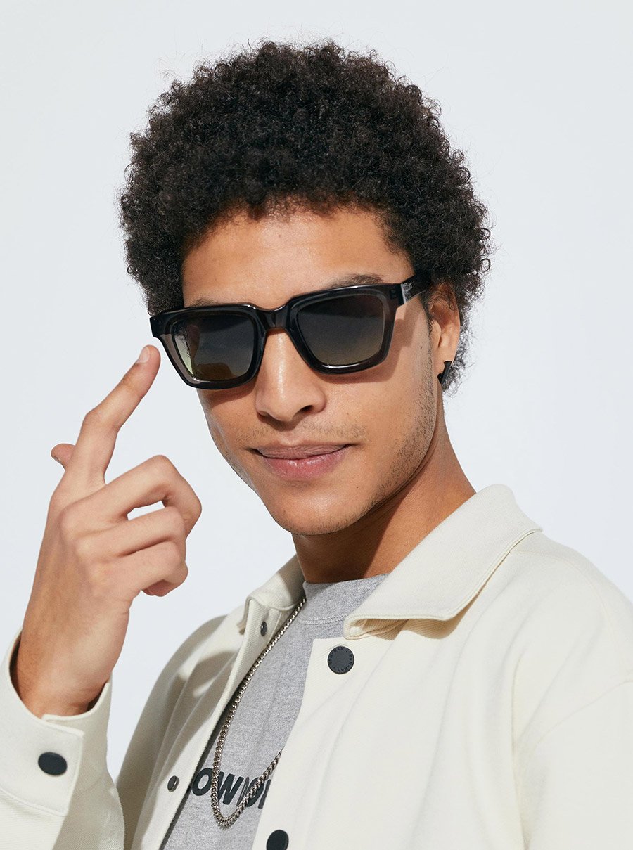 One Uptown - Cristal Grey Moss Sunglasses