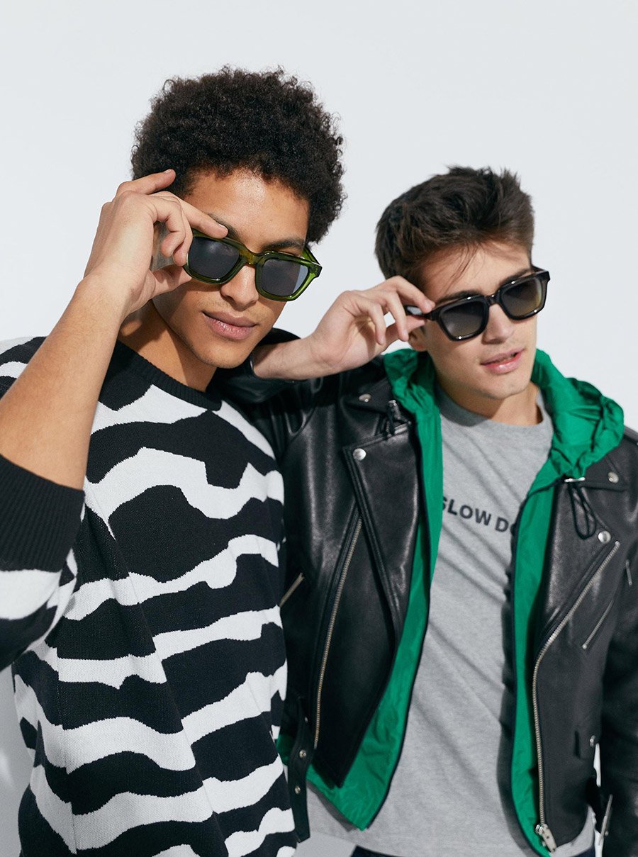 One Uptown - Cristal Grey Moss Sunglasses