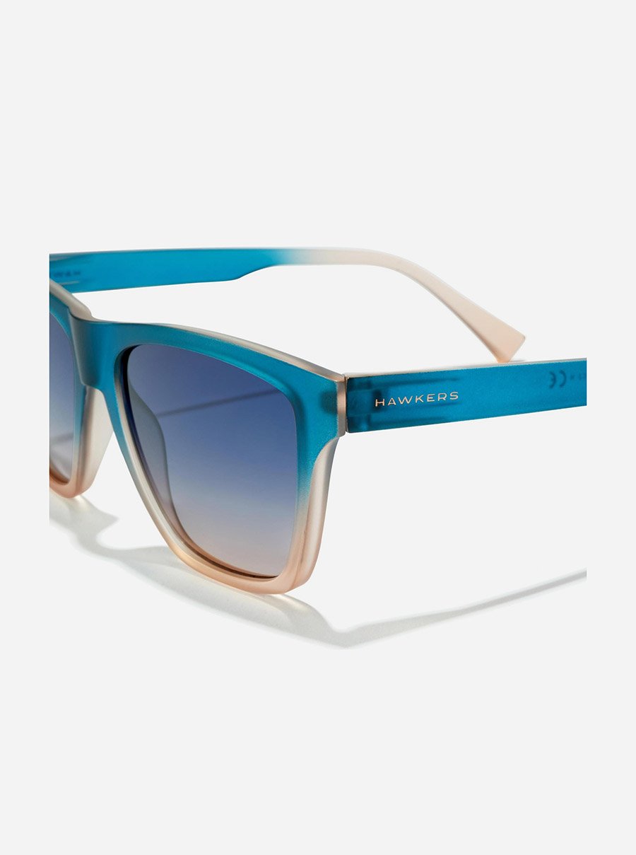 One LS - Sunrise Blue To Peach Sunglasses