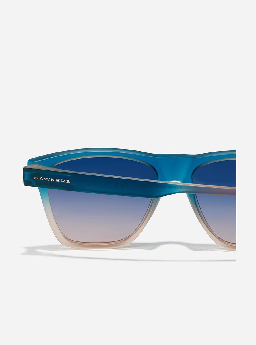 One LS - Sunrise Blue To Peach Sunglasses