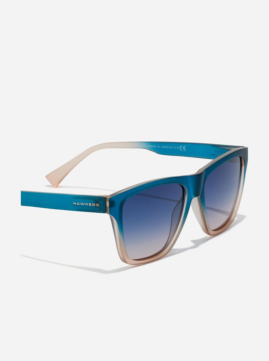 One LS - Sunrise Blue To Peach Sunglasses
