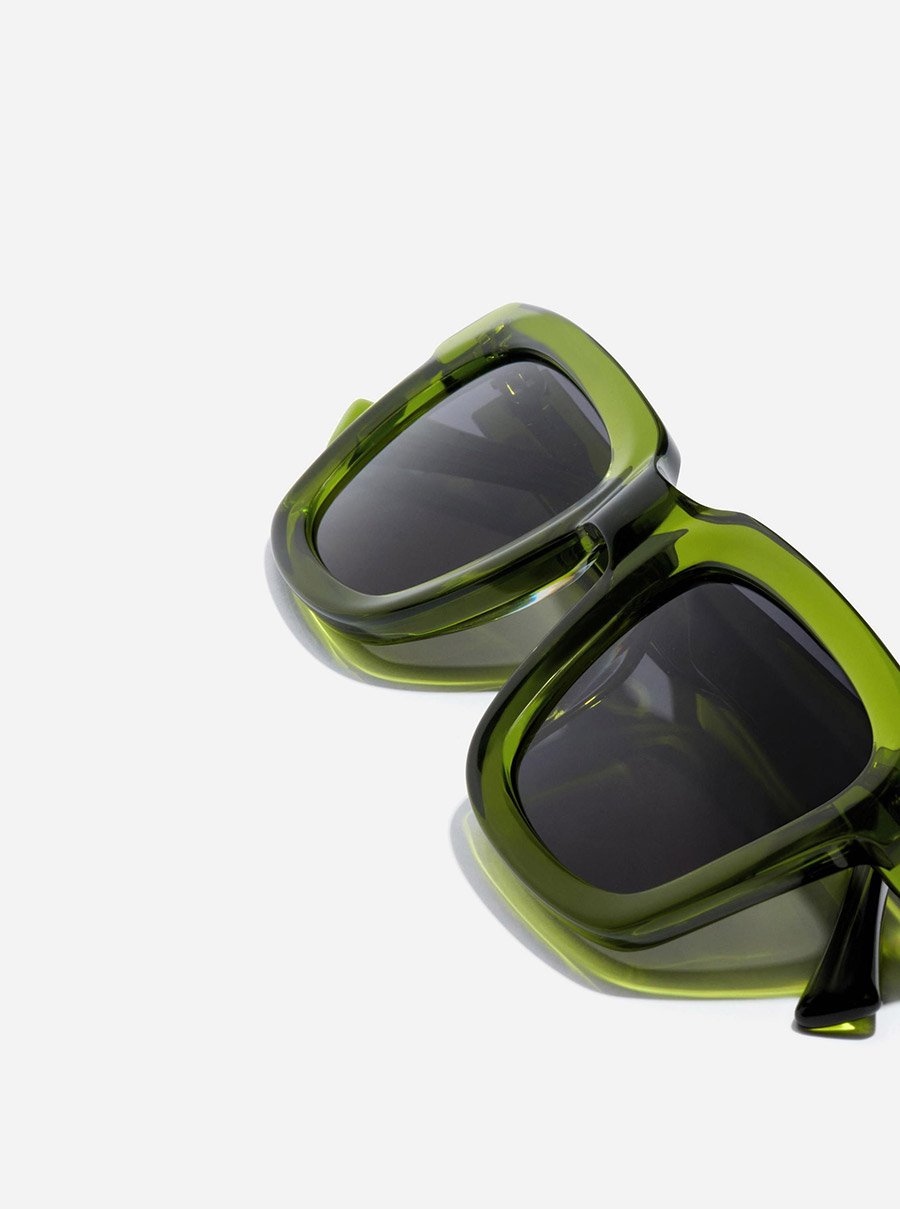 One Uptown - Green Dark Sunglasses