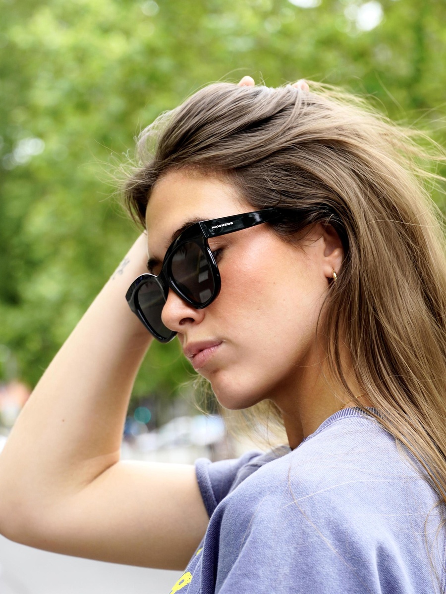 Audrey Raw - Polarized Black Sunglasses
