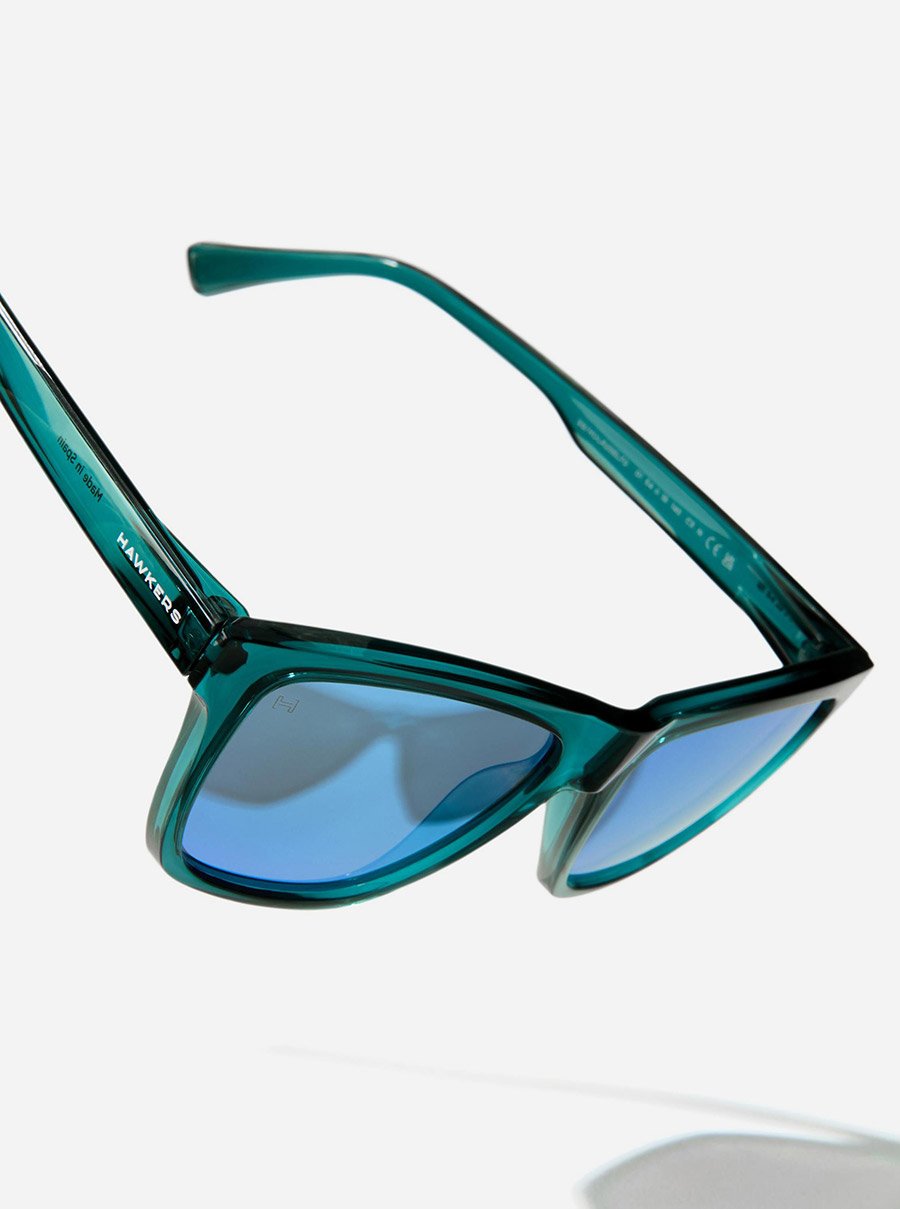 One LS Raw - Teal Clear Blue Sunglasses