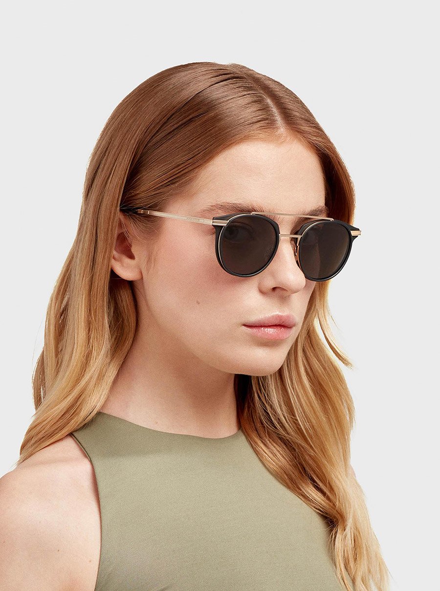 Citylife - Polarized Gold Black Sunglasses