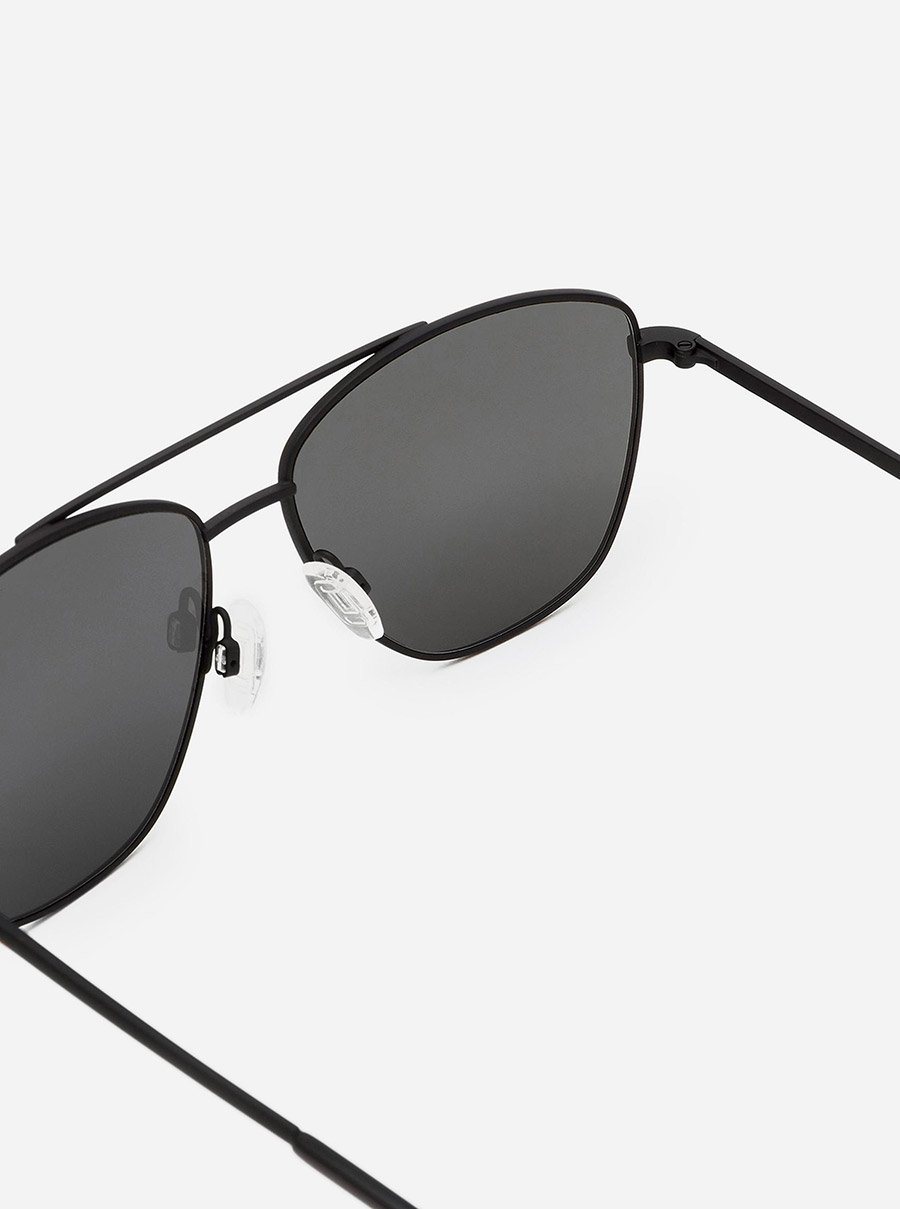 Lax - Polarized Black Dark Sunglasses