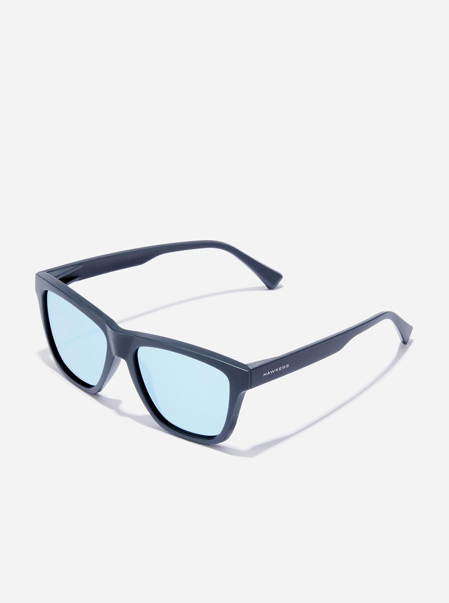 One LS Raw - Polarized Navy Blue Chrome Sunglasses