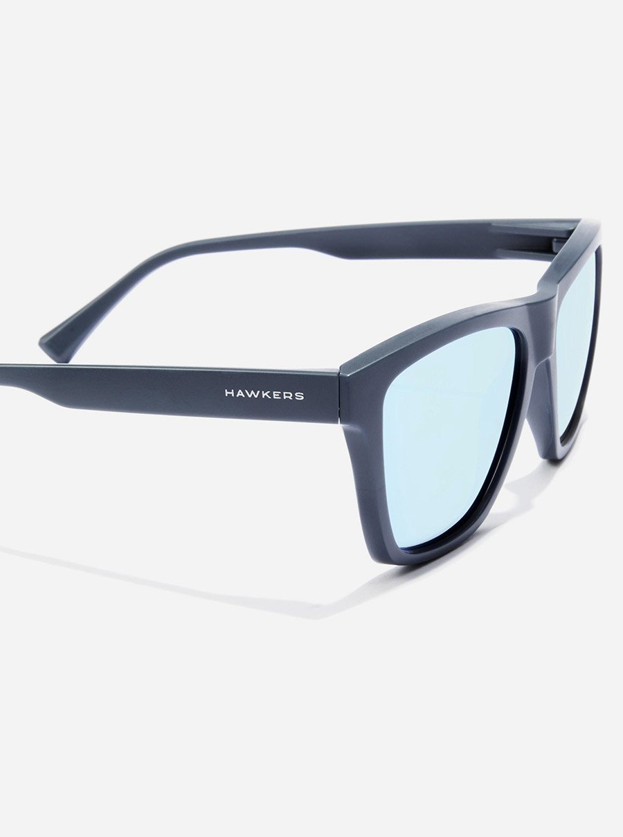 One LS Raw - Polarized Navy Blue Chrome Sunglasses