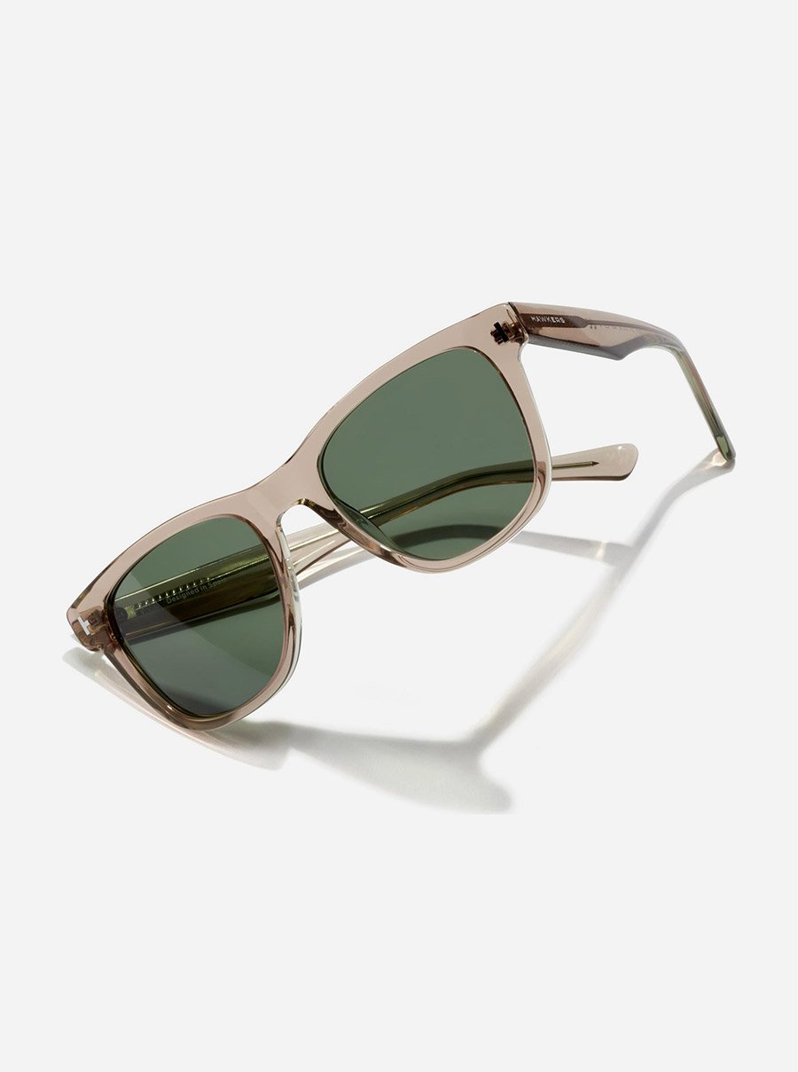 One Pair - Polarized Beige Alligator Eco Sunglasses