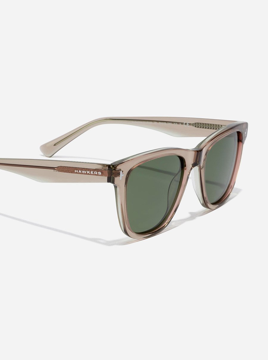 One Pair - Polarized Beige Alligator Eco Sunglasses