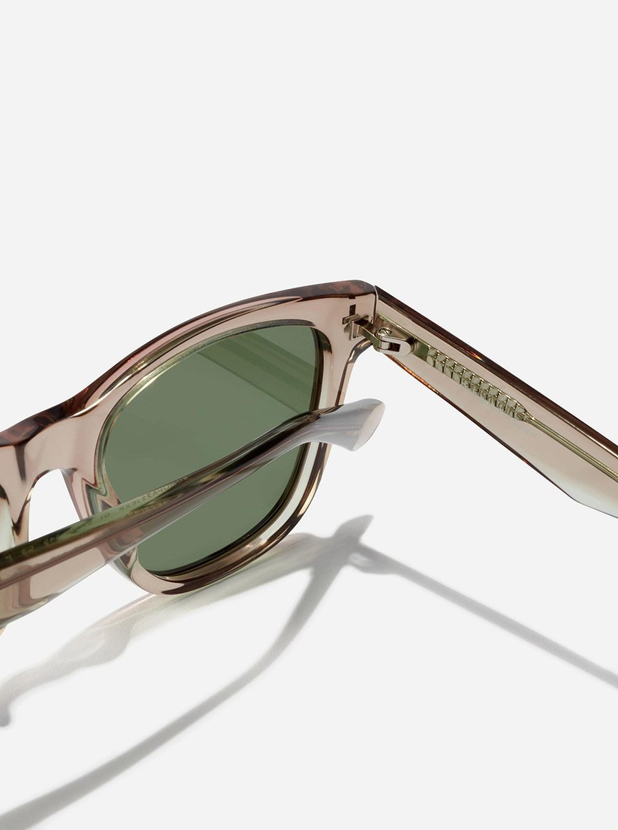 One Pair - Polarized Beige Alligator Eco Sunglasses