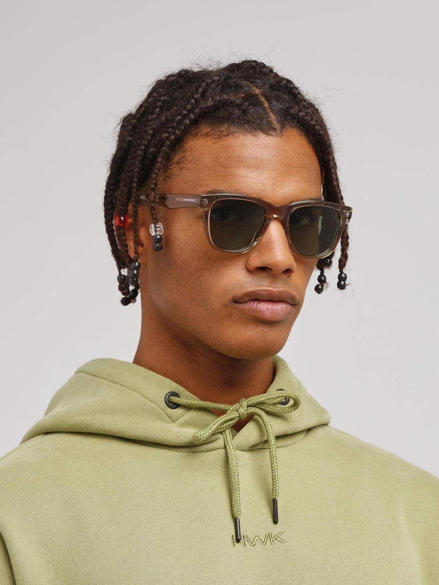 One Pair - Polarized Beige Alligator Eco Sunglasses