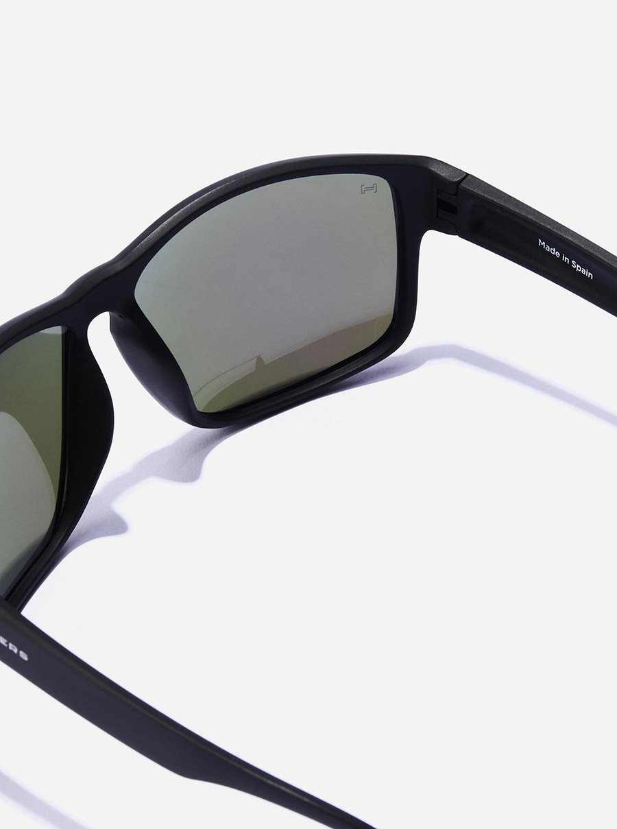 Faster Raw - Polarized Black Emerald Sunglasses