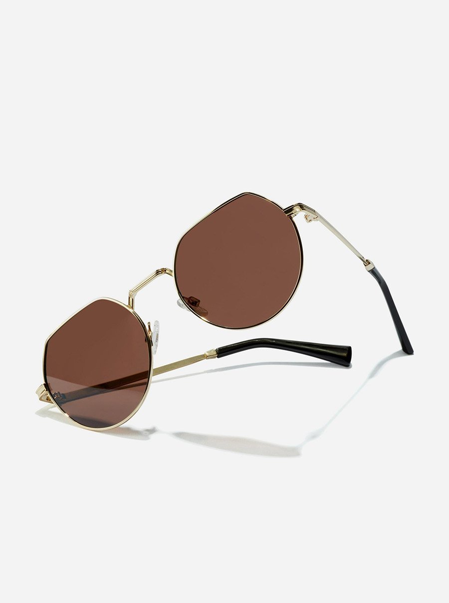Aura - Polarized Gold Brown Sunglasses