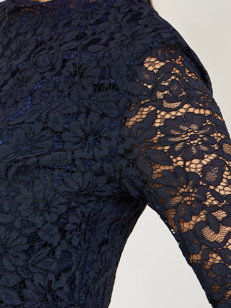 Women Lace Top and Satin Maxi Skirt Co-ords