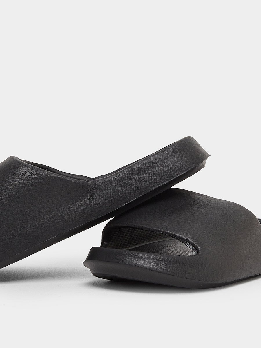 Solid Thick Sole Slides