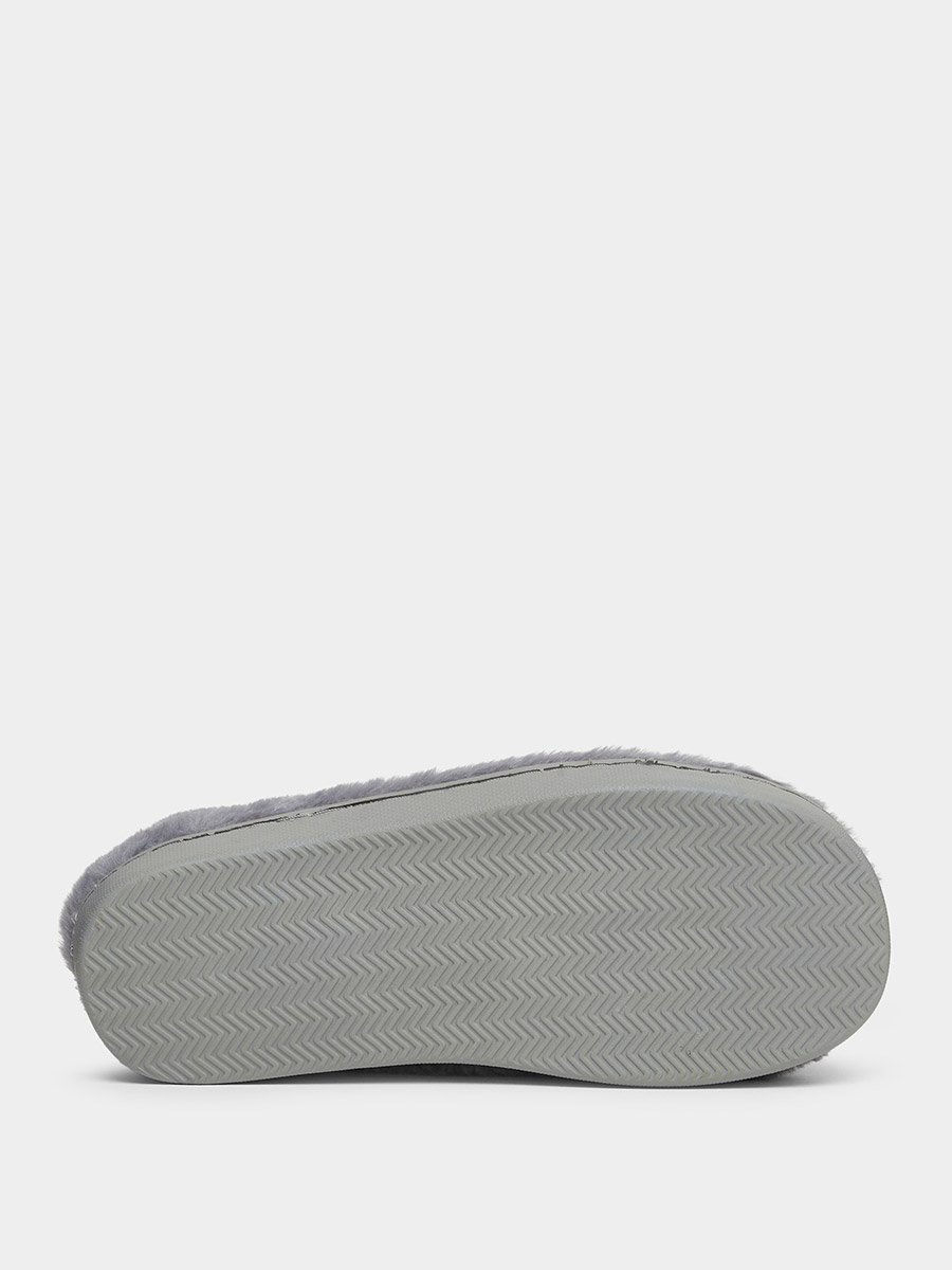 Solid Plush Cute Rabbit Bedroom Slippers