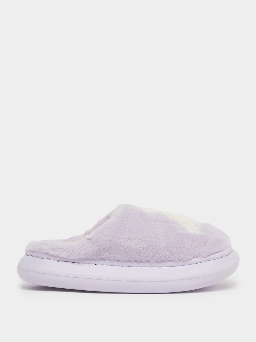 Purple Plush Bedroom Slipper