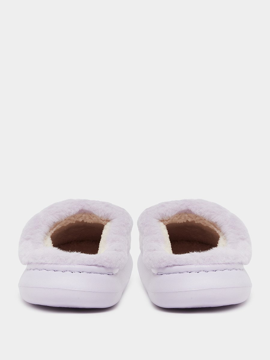 Purple Plush Bedroom Slipper