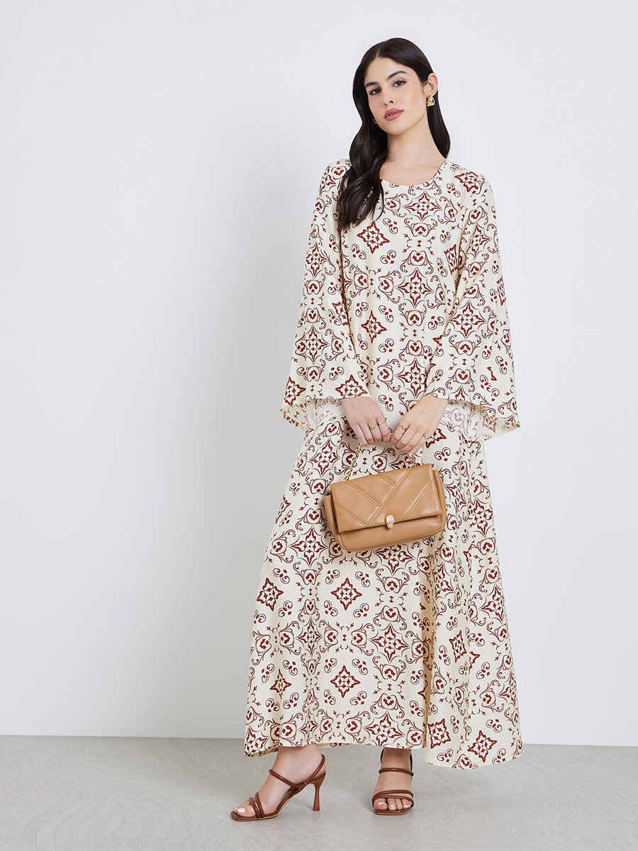 Women All-Over Print A-Line Jalabiya