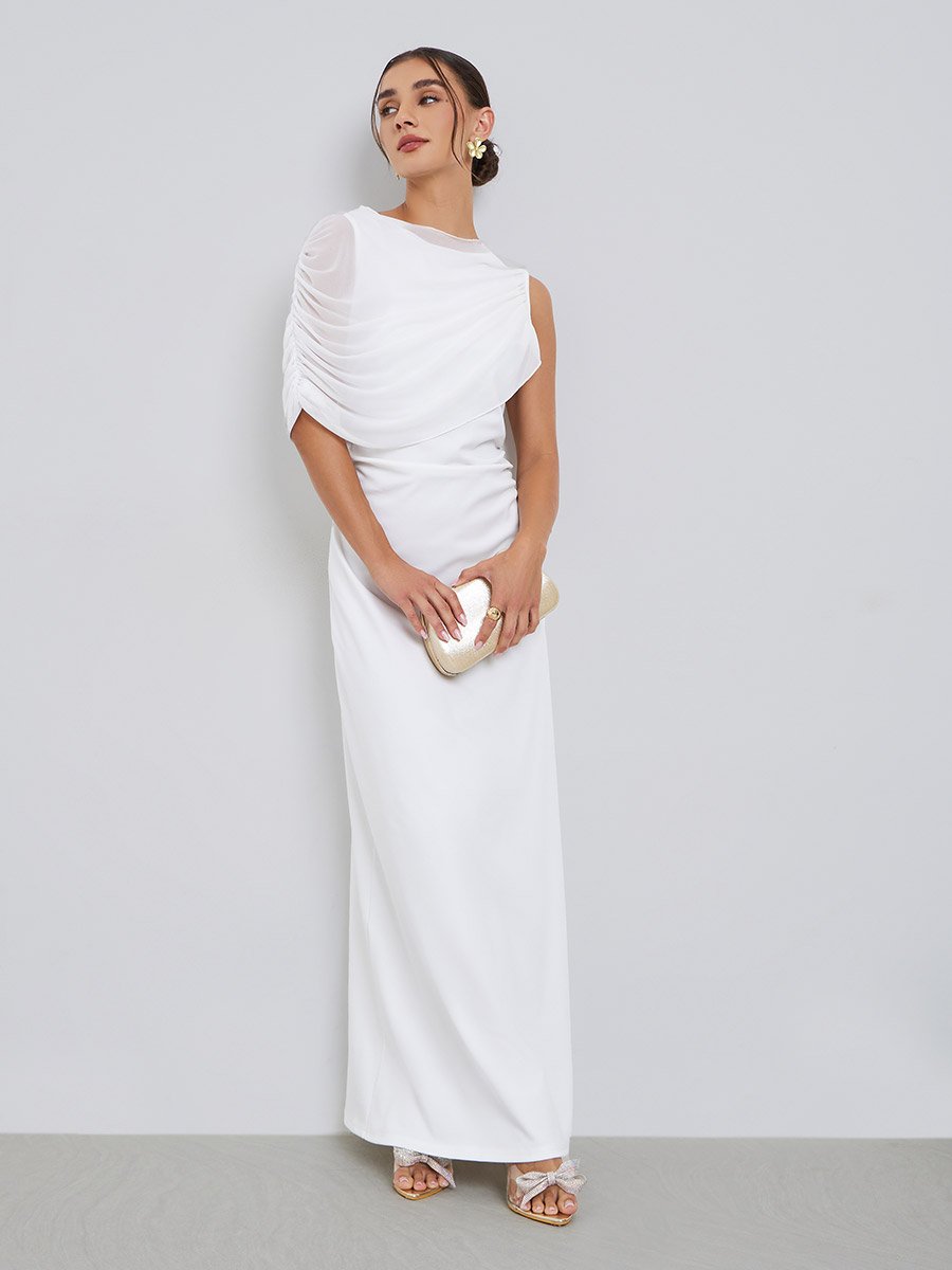 strapless open back dress Retale One Shoulder Mini Dress