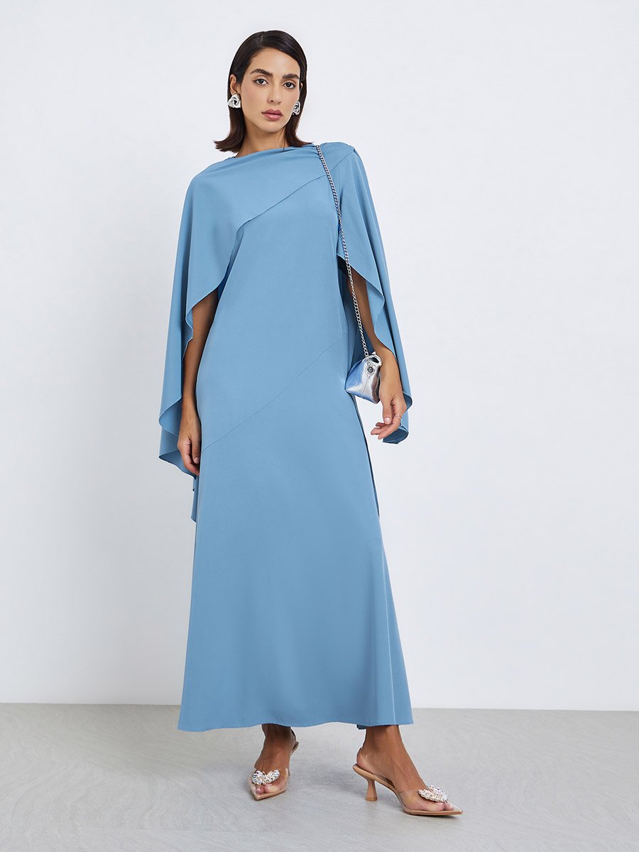 maxi dress kuwait Women's ROUND NECK MAXI Wedding