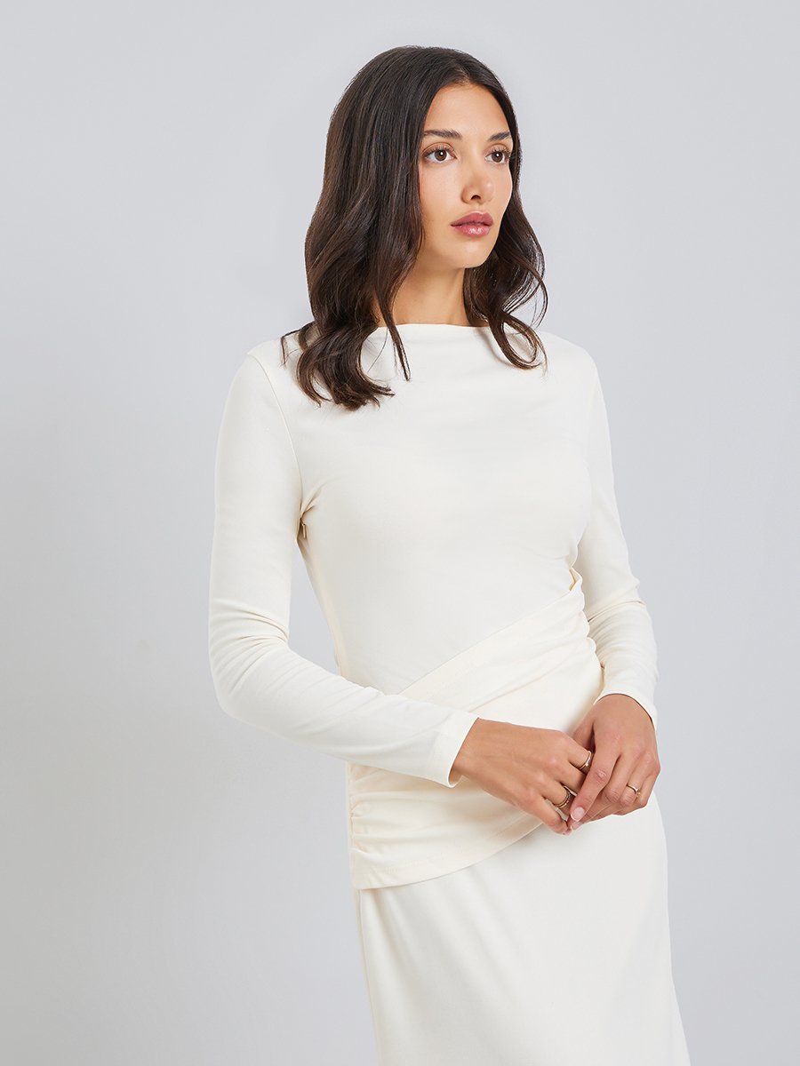 Women Wrap Panel Maxi Dress