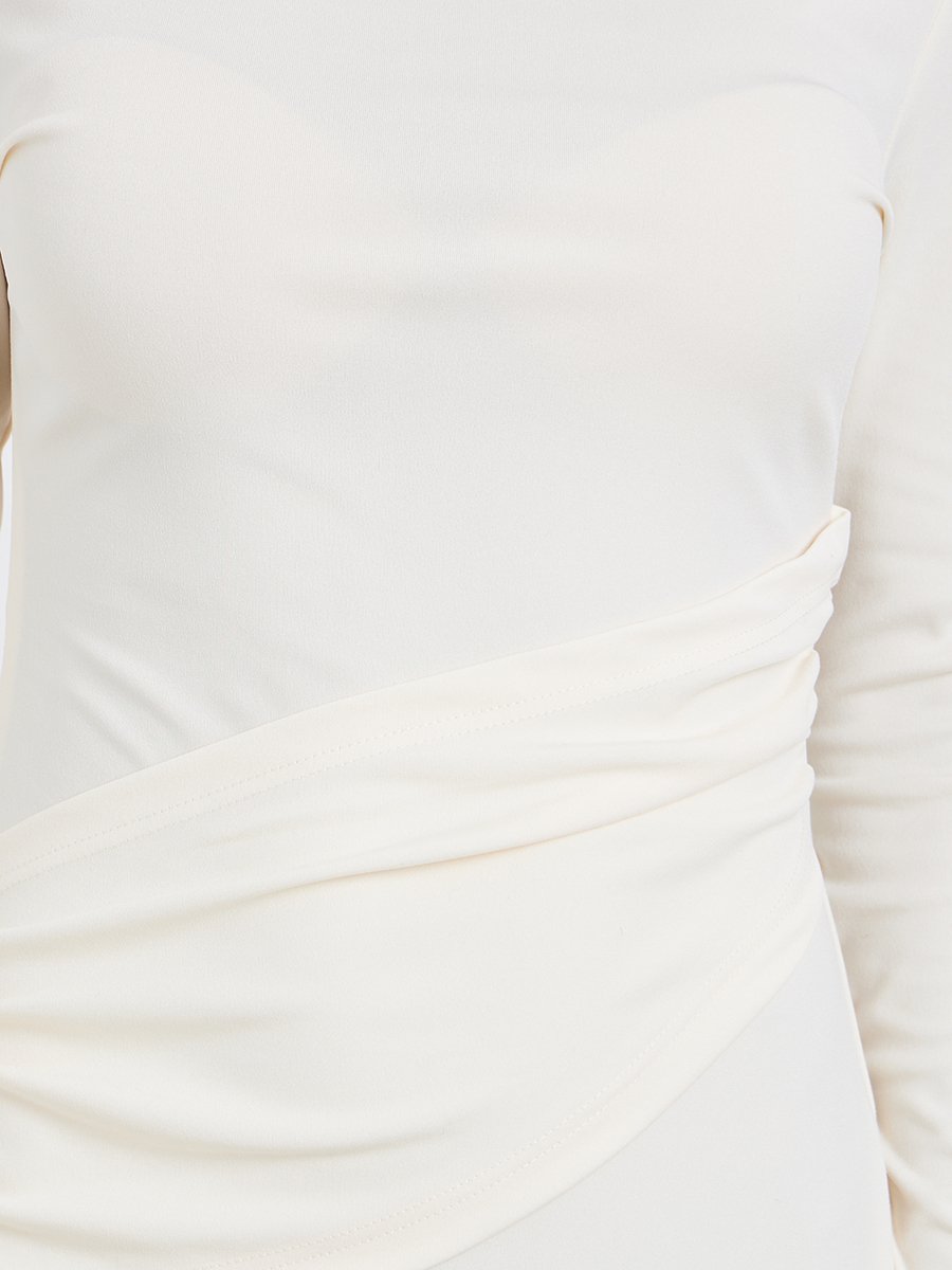 Women Wrap Panel Maxi Dress