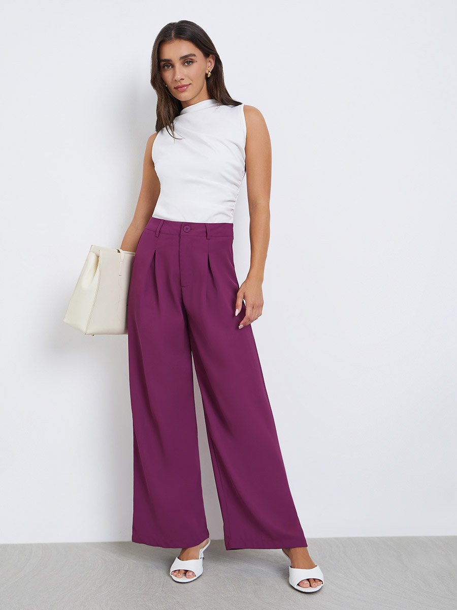 Women Wide Leg Casual Pants