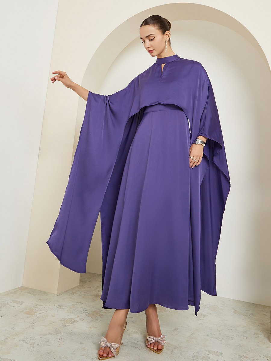 strapless open back dress Fluid Cape | Vintage Purple main image 1