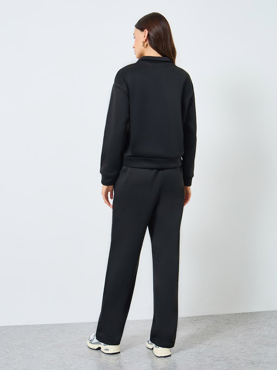 Women Button Sweatshirt and Joggers Co-Ords