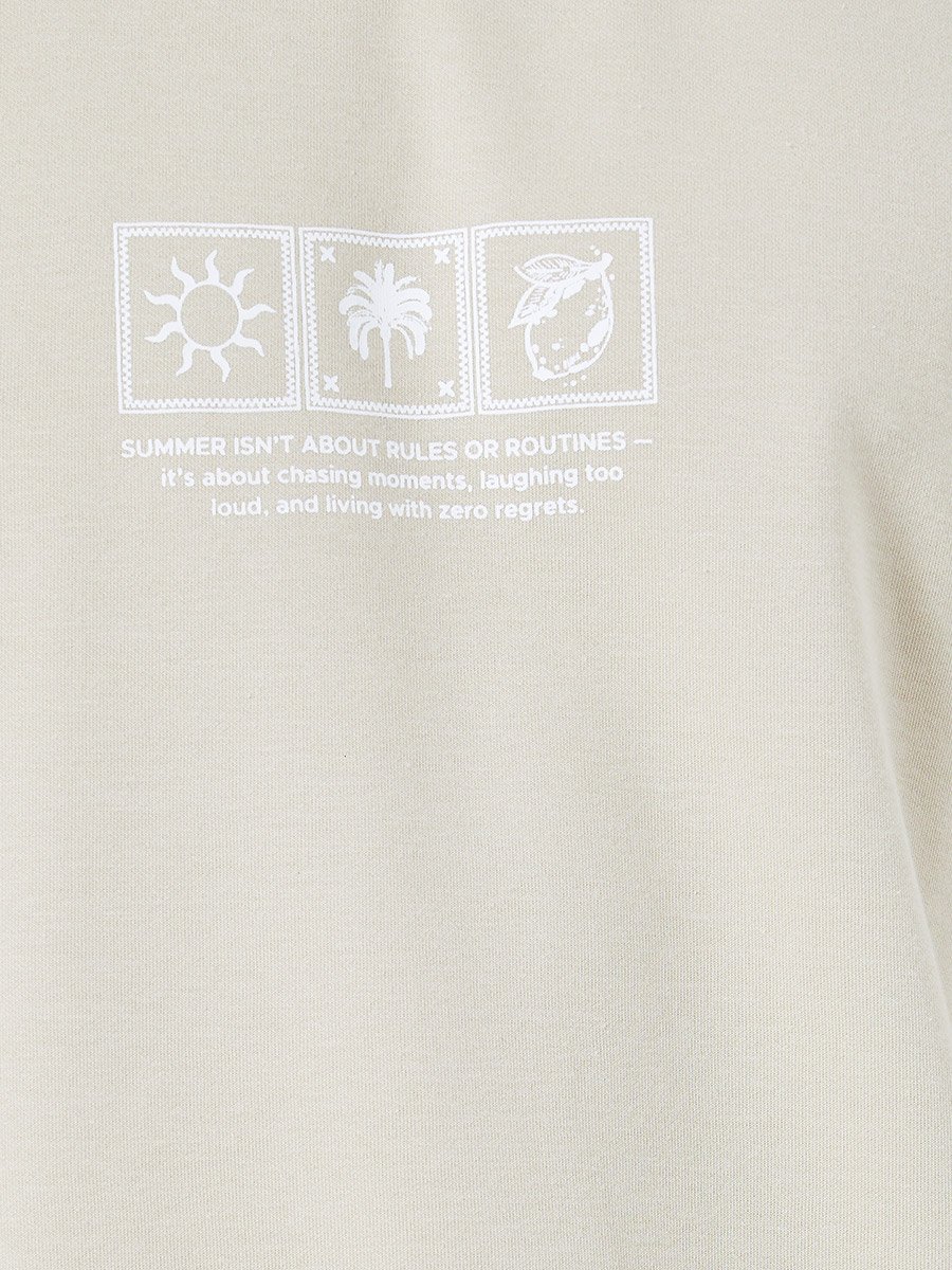 Men Oversized Graphic Print Interlock Tank