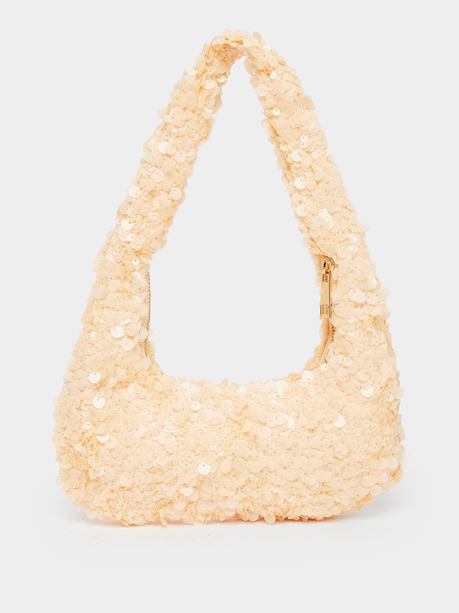 Gold Sequin Shoulder Bag