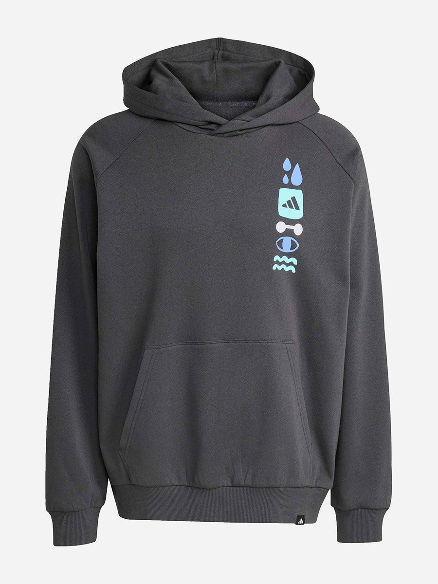 Primelift Men Hooded Sweatshirt Dark Grey
