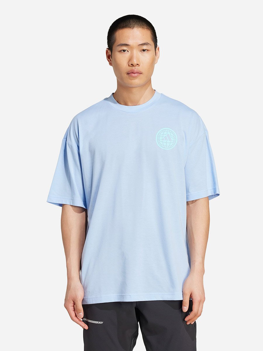 Men Graphic T-Shirt Blue