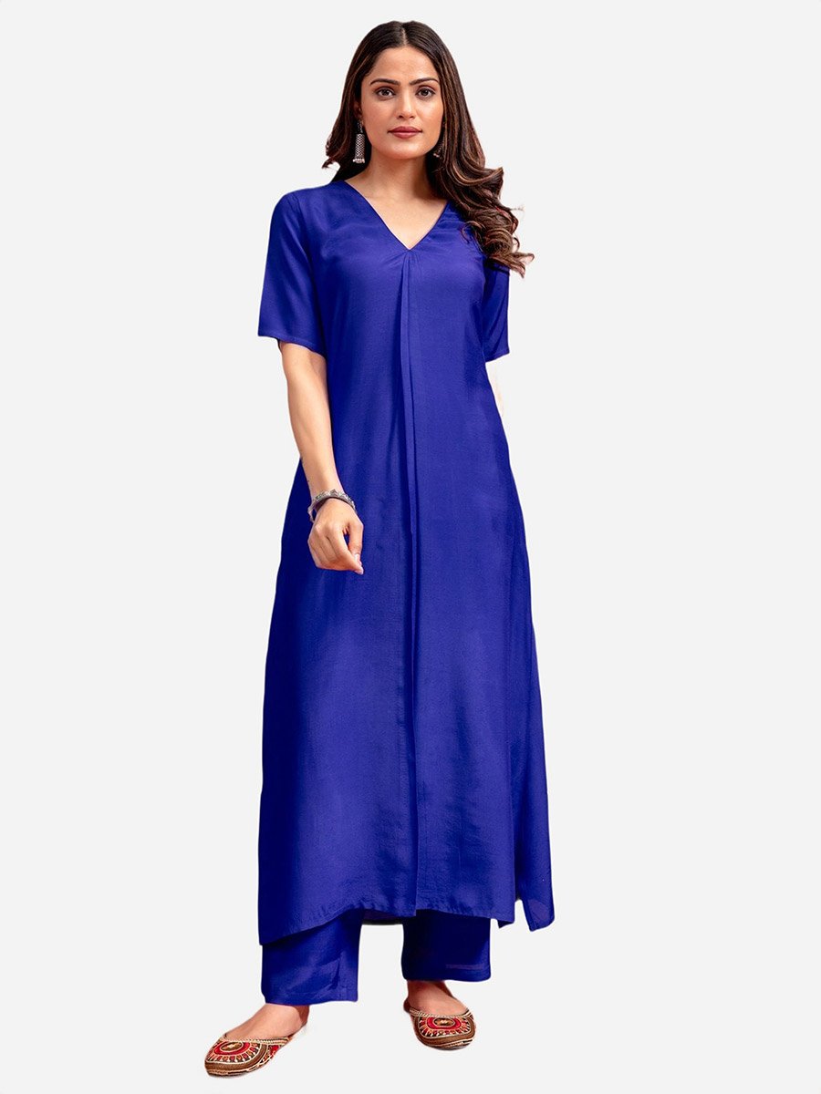 Women Solid Muslin Top and Pants Co-Ords