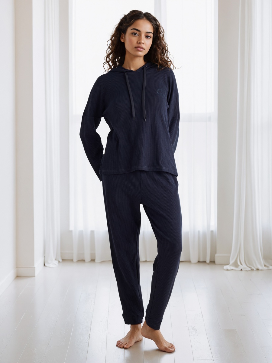 Waffle Textured Pyjama Set