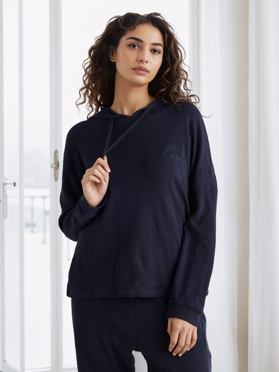 Waffle Textured Pyjama Set