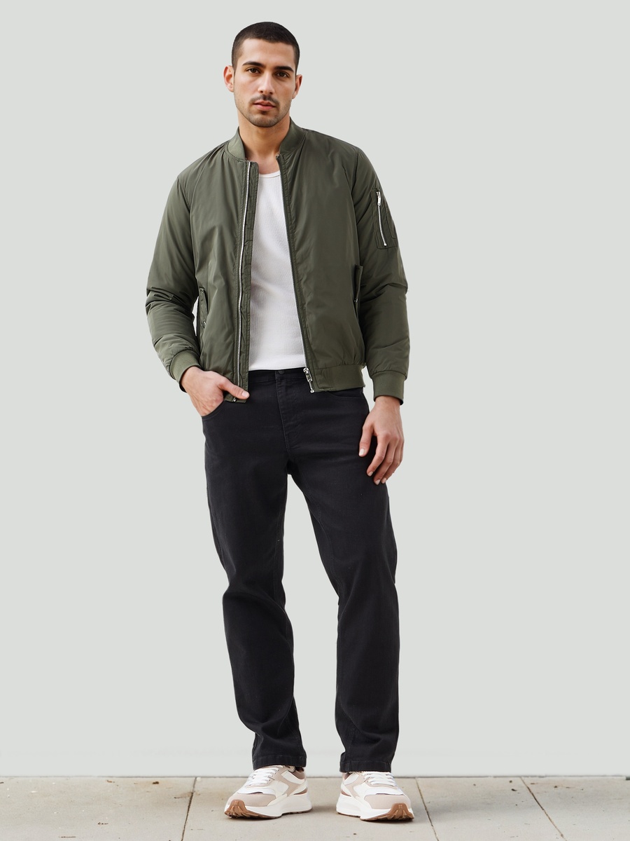 Lightweight Biker Jacket with Zip Pockets