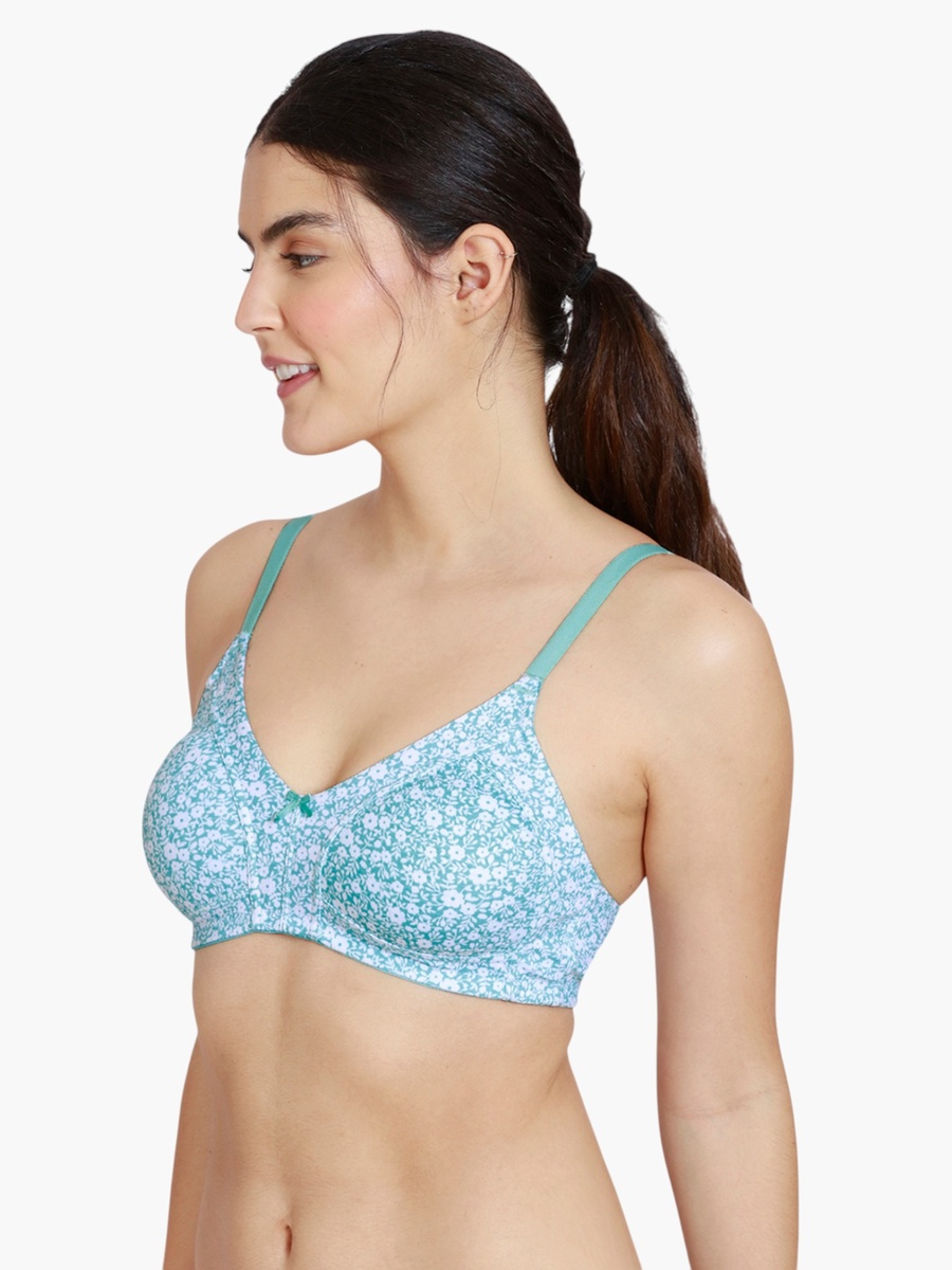Floral Print Non-Padded Bra