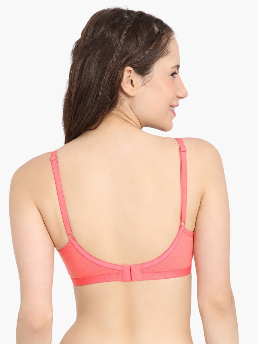 Non-Padded Bra with Hook and Eye Closure