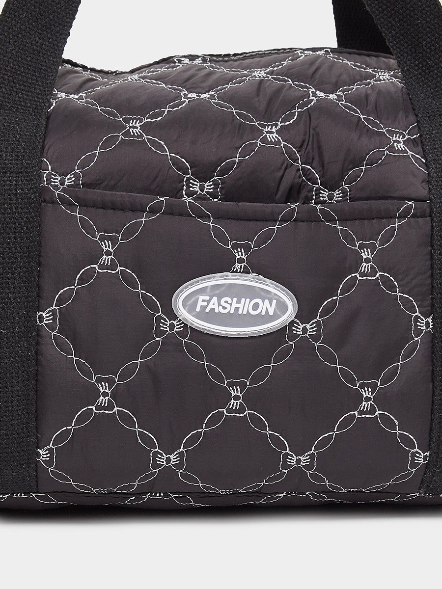 Women Diamond Pattern Gym Bag
