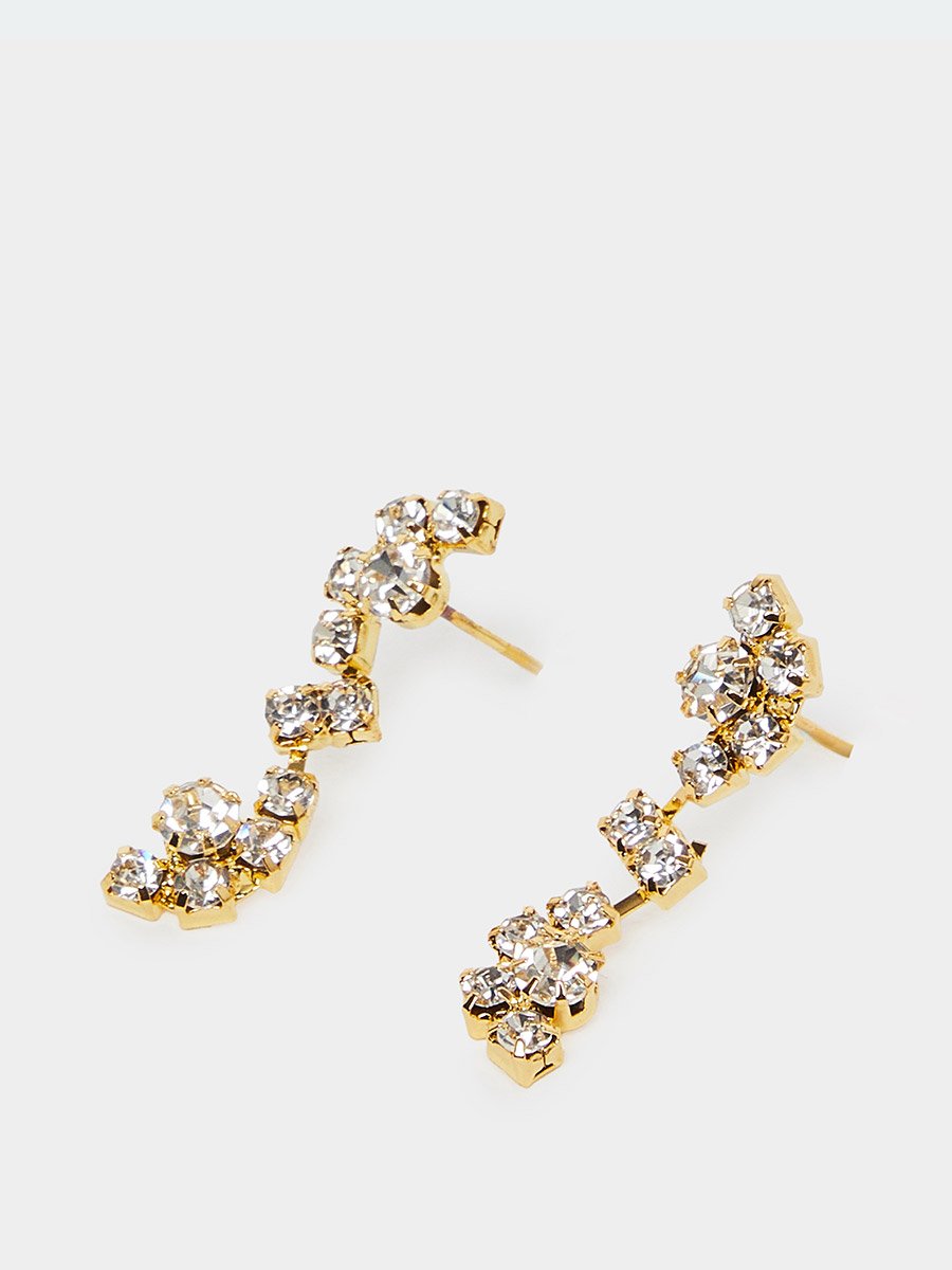 Embellished Necklace and Bracelet with Ring and Earrings Set