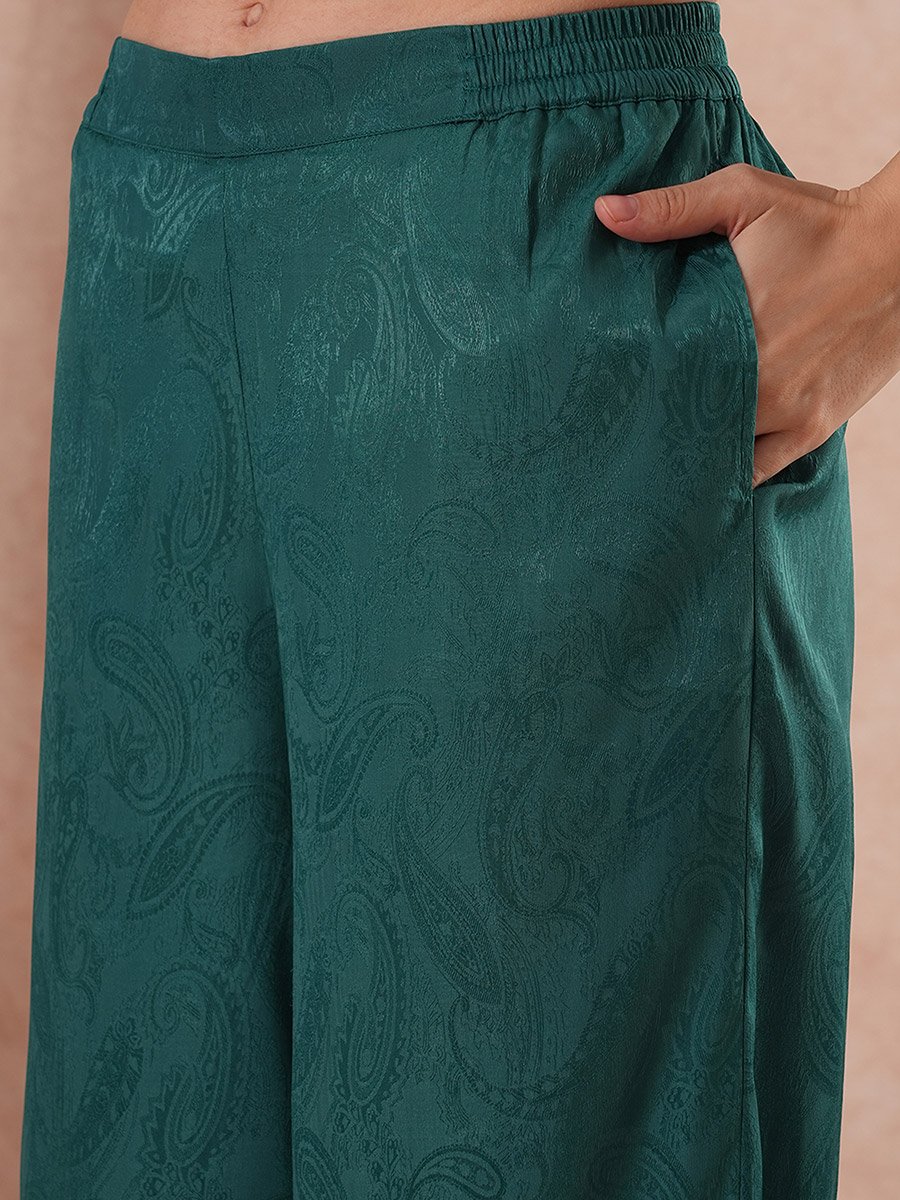 Paisley Print Halter Neck Top and Trousers Co-Ords