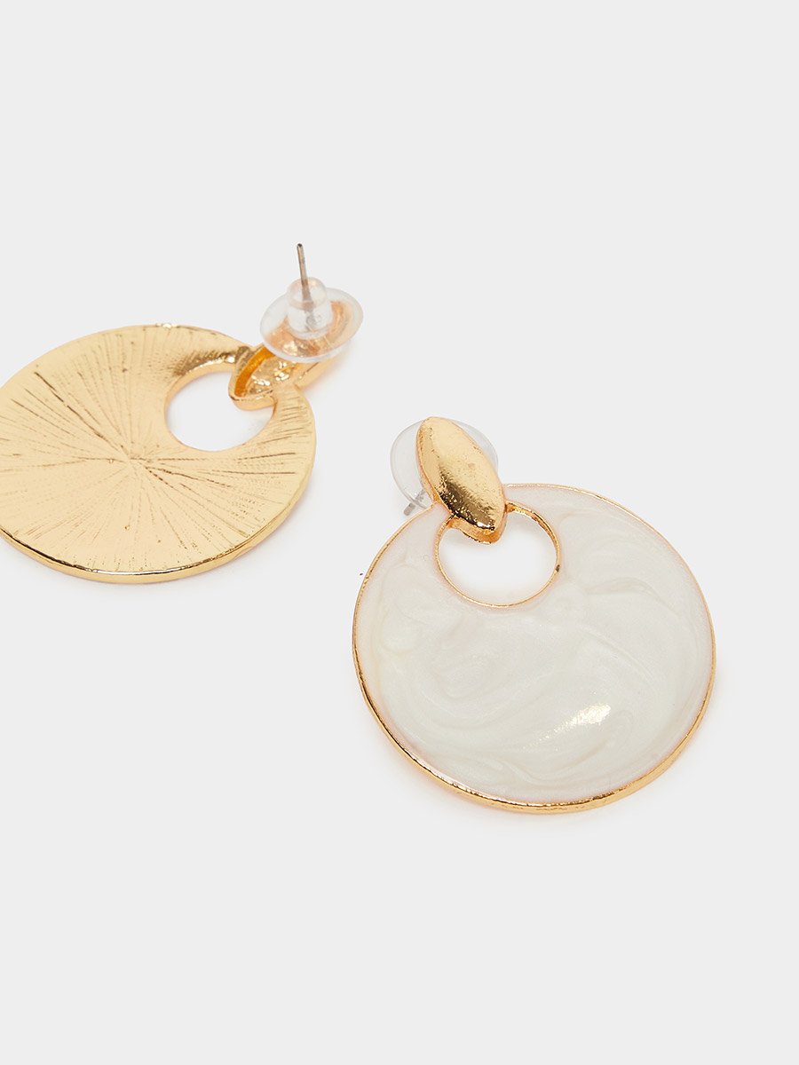 Marble Effect Dangle Earrings